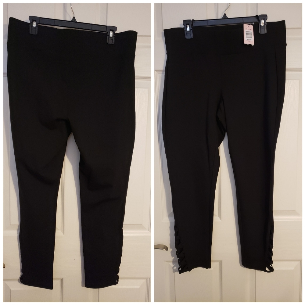 Torrid Black PREMIUM PONTE SLIM FIX PIXIE PANT - Picture 2 of 6